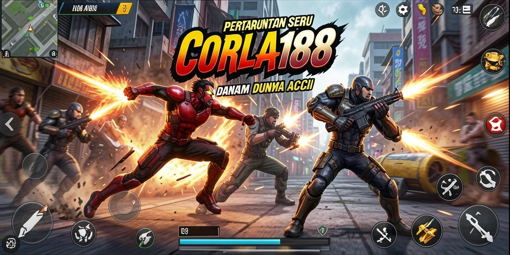 Tampilan gameplay seru dengan aksi pertarungan yang mendebarkan.
