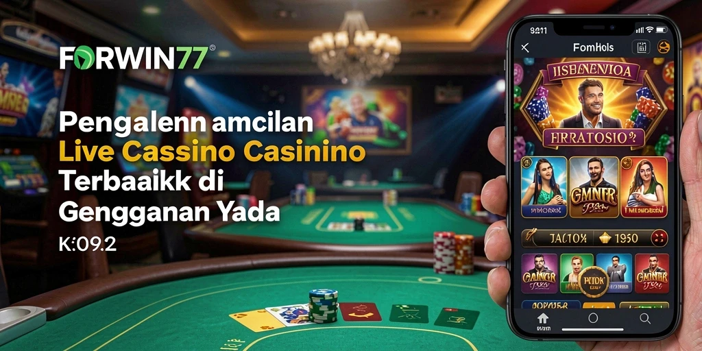 Tampilan gameplay Live Casino yang menegangkan dan interaktif.