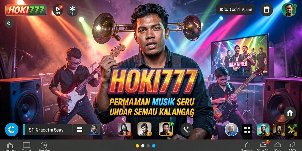 Tampilan gameplay HOKI777 yang menggugah semangat bermain musik.