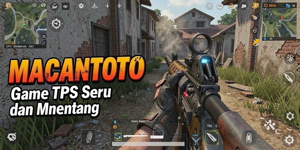 Tampilan gameplay seru dalam MACANTOTO yang menampilkan aksi TPS.