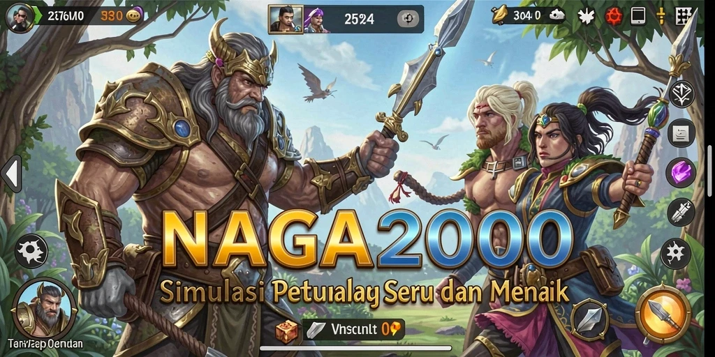 Gameplay NAGA2000 yang seru dan interaktif.