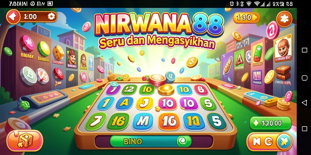 Tampilan gameplay seru dari NIRWANA88 saat bermain Bingo.