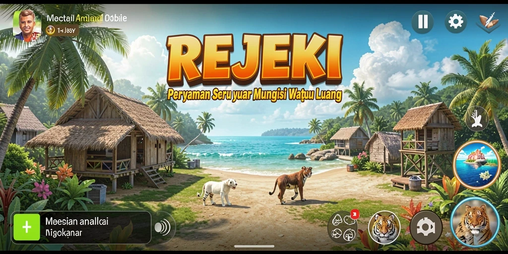 Tampilan gameplay seru dan menarik dari REJEKI.