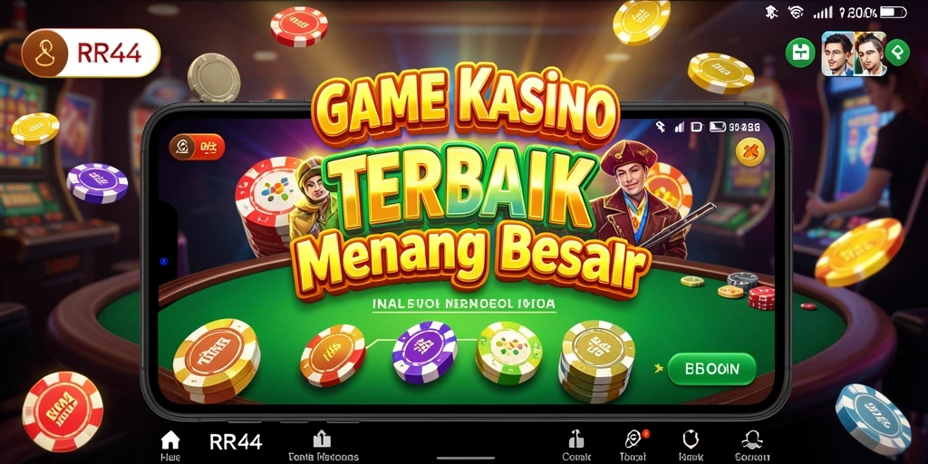 Screenshot gameplay Kasino RR44 yang seru dan mendebarkan.