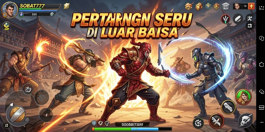 Tampilan gameplay Fighting yang menarik dan penuh aksi.