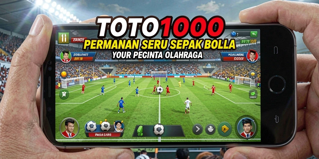 Gameplay TOTO1000 yang mendebarkan saat pertandingan sepak bola.