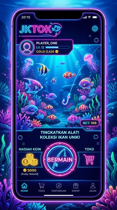Tampilan antarmuka jktok yang responsif dan modern.